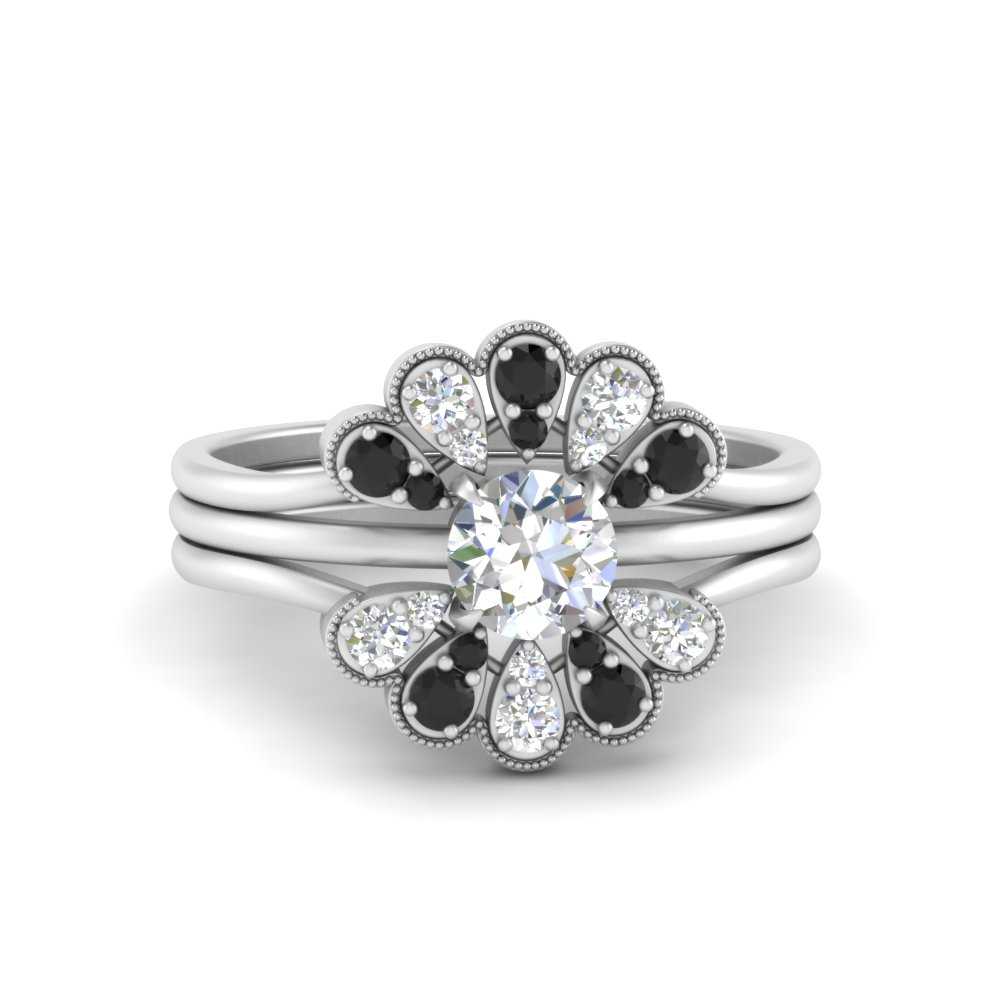pear-shape-solitaire-stacked-diamond-rings-with-black-diamond-in-FD9724ROGBLACKANGLE3-NL-WG