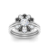 Load image into Gallery viewer, pear-shape-solitaire-stacked-diamond-rings-with-black-diamond-in-FD9724ROGBLACKANGLE3-NL-WG