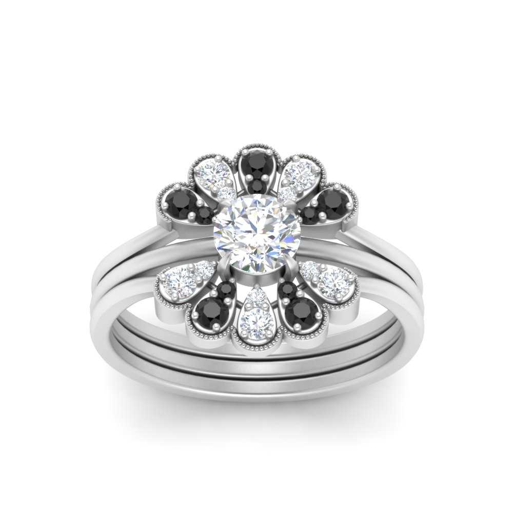 pear-shape-solitaire-stacked-diamond-rings-with-black-diamond-in-FD9724ROGBLACKANGLE3-NL-WG