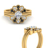 Load image into Gallery viewer, pear-shape-solitaire-stacked-diamond-rings-with-black-diamond-in-FD9724ROGBLACKANGLE3-NL-YG