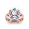 Load image into Gallery viewer, pear-shape-solitaire-stacked-diamond-rings-with-blue-topaz-in-FD9724ROGICBLTOANGLE3-NL-RG