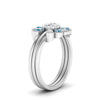 Load image into Gallery viewer, pear-shape-solitaire-stacked-diamond-rings-with-blue-topaz-in-FD9724ROGICBLTOANGLE3-NL-WG