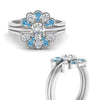 Load image into Gallery viewer, pear-shape-solitaire-stacked-diamond-rings-with-blue-topaz-in-FD9724ROGICBLTOANGLE3-NL-WG