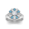 Load image into Gallery viewer, pear-shape-solitaire-stacked-diamond-rings-with-blue-topaz-in-FD9724ROGICBLTOANGLE3-NL-WG