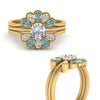Load image into Gallery viewer, pear-shape-solitaire-stacked-diamond-rings-with-blue-topaz-in-FD9724ROGICBLTOANGLE3-NL-YG