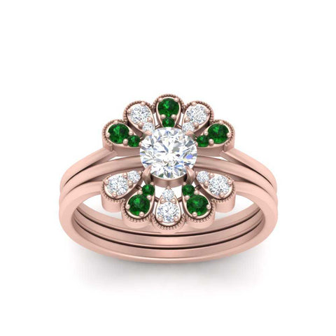 pear-shape-solitaire-stacked-diamond-rings-with-emerald-in-FD9724ROGEMGRANGLE3-NL-RG