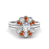 Load image into Gallery viewer, pear-shape-solitaire-stacked-diamond-rings-with-orange-sapphire-in-FD9724ROGSAORANGLE3-NL-WG