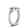Load image into Gallery viewer, pear-shape-solitaire-stacked-diamond-rings-with-pink-sapphire-in-FD9724ROGSADRPIANGLE3-NL-WG