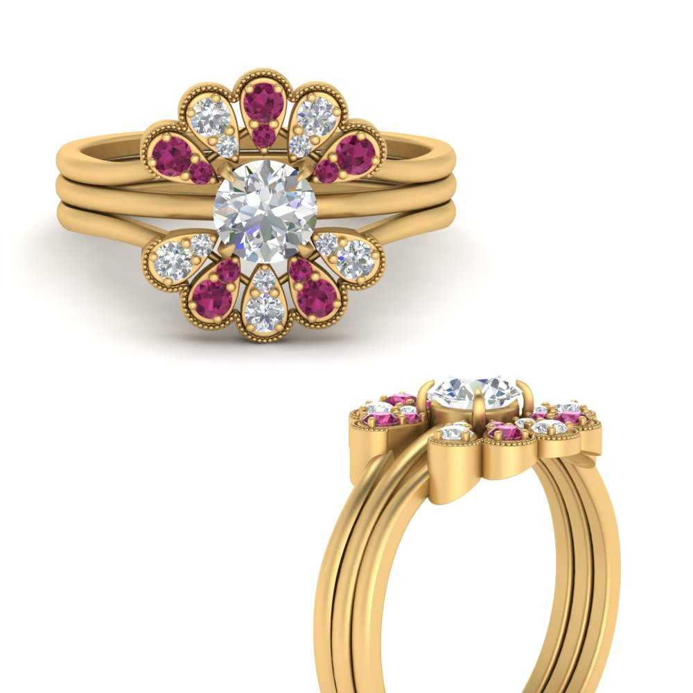 pear-shape-solitaire-stacked-diamond-rings-with-pink-sapphire-in-FD9724ROGSADRPIANGLE3-NL-YG