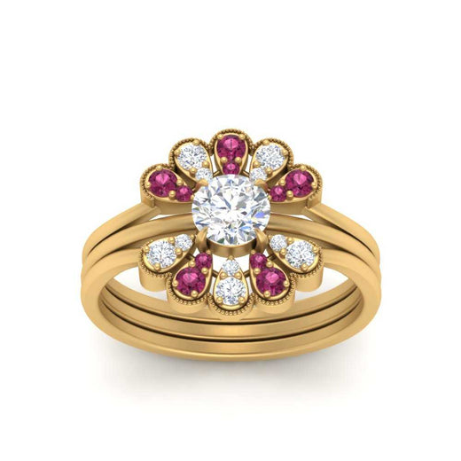 pear-shape-solitaire-stacked-diamond-rings-with-pink-sapphire-in-FD9724ROGSADRPIANGLE3-NL-YG