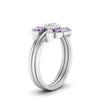 Load image into Gallery viewer, pear-shape-solitaire-stacked-diamond-rings-with-purple-topaz-in-FD9724ROGVITOANGLE3-NL-WG