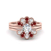Load image into Gallery viewer, pear-shape-solitaire-stacked-diamond-rings-with-ruby-in-FD9724ROGRUDRANGLE3-NL-RG