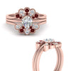 Load image into Gallery viewer, pear-shape-solitaire-stacked-diamond-rings-with-ruby-in-FD9724ROGRUDRANGLE3-NL-RG