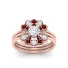 Load image into Gallery viewer, pear-shape-solitaire-stacked-diamond-rings-with-ruby-in-FD9724ROGRUDRANGLE3-NL-RG