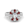 Load image into Gallery viewer, pear-shape-solitaire-stacked-diamond-rings-with-ruby-in-FD9724ROGRUDRANGLE3-NL-WG
