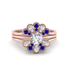 Load image into Gallery viewer, pear-shape-solitaire-stacked-diamond-rings-with-sapphire-in-FD9724ROGSABLANGLE3-NL-RG