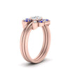 Load image into Gallery viewer, pear-shape-solitaire-stacked-diamond-rings-with-sapphire-in-FD9724ROGSABLANGLE3-NL-RG