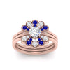 Load image into Gallery viewer, pear-shape-solitaire-stacked-diamond-rings-with-sapphire-in-FD9724ROGSABLANGLE3-NL-RG