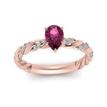 Load image into Gallery viewer, pear-shape-twisted-pink-sapphire-engagement-ring-in-rose-gold-FD9127PERGPS-NL-RG-GS.jpg
