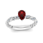 Load image into Gallery viewer, pear-shape-twisted-ruby-engagement-ring-in-white-gold-FD-9127PERGRD-NL-WG-GS.jpg
