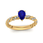 Load image into Gallery viewer, pear-shape-twisted-sapphire-engagement-ring-in-yellow-gold-FD9127PERGBS-NL-YG-GS.jpg
