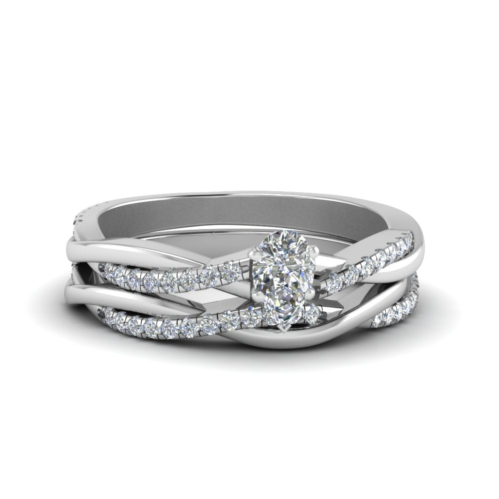 pear-shaped-Infinity-twist-diamond-matching-bridal-set-in-14K-white-gold-FD8253PE-NL-WG