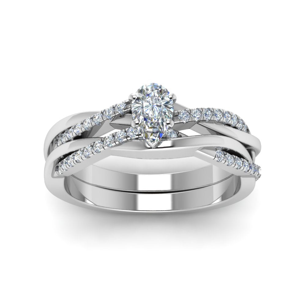 pear-shaped-Infinity-twist-diamond-matching-bridal-set-in-14K-white-gold-FD8253PE-NL-WG
