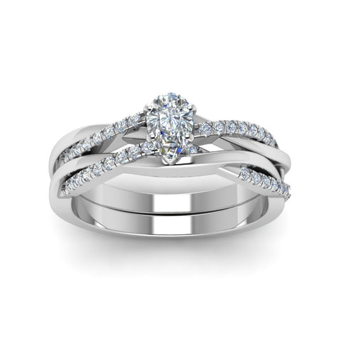 pear-shaped-Infinity-twist-diamond-matching-bridal-set-in-950-Platinum-FD8253PE-NL-WG