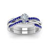 Load image into Gallery viewer, pear-shaped-Infinity-twist-diamond-matching-bridal-set-with-blue-sapphire-in-14K-white-gold-FD8253PEGSABL-NL-WG
