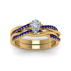 Load image into Gallery viewer, pear-shaped-Infinity-twist-diamond-matching-bridal-set-with-blue-sapphire-in-14K-yellow-gold-FD8253PEGSABL-NL-YG