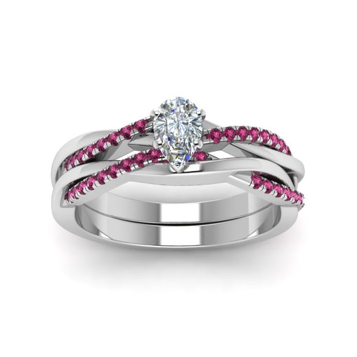 pear-shaped-Infinity-twist-diamond-matching-bridal-set-with-pink-sapphire-in-14K-white-gold-FD8253PEGSADRPI-NL-WG