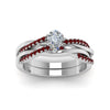 Load image into Gallery viewer, pear-shaped-Infinity-twist-diamond-matching-bridal-set-with-ruby-in-950-Platinum-FD8253PEGRUDR-NL-WG