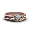 Load image into Gallery viewer, pear-shaped-Infinity-twist-matching-bridal-set-with-black-diamond-in-14K-rose-gold-FD8253PEGBLACK-NL-RG