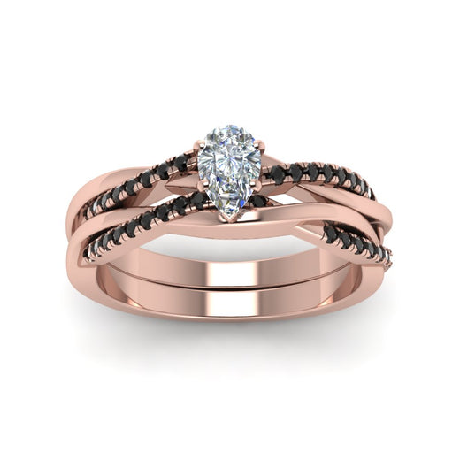 pear-shaped-Infinity-twist-matching-bridal-set-with-black-diamond-in-14K-rose-gold-FD8253PEGBLACK-NL-RG
