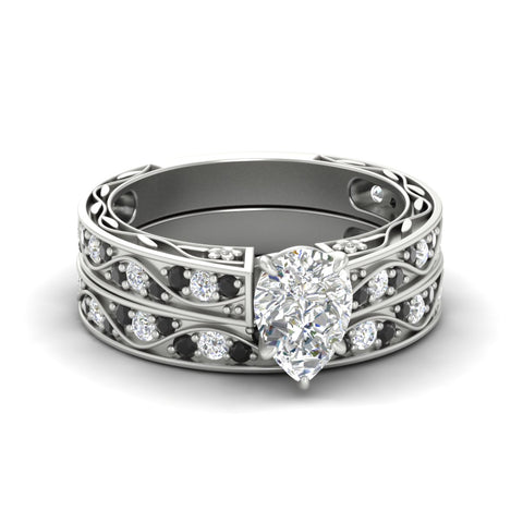 pear-shaped-antique-filigree-black-diamond-bridal-ring-set-in-white-gold-fdens3543pegblacksleep-nl-wg.jpg