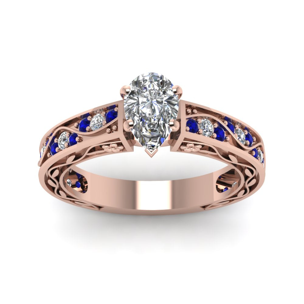 pear-shaped-antique-filigree-diamond-ring-with-blue-sapphire-in-14K-rose-gold-FDENS3543PERGSABLANGLE5-NL-RG