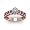 Load image into Gallery viewer, pear-shaped-antique-filigree-diamond-ring-with-blue-sapphire-in-14K-rose-gold-FDENS3543PERGSABLANGLE5-NL-RG_e1f4119f-ddcf-4ab5-b3ba-79dbb89eb94f