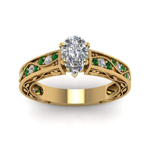 pear-shaped-antique-filigree-diamond-ring-with-emerald-in-14K-yellow-gold-FDENS3543PERGEMGRANGLE5-NL-YG
