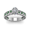 Load image into Gallery viewer, pear-shaped-antique-filigree-diamond-ring-with-emerald-in-950-platinum-FDENS3543PERGEMGRANGLE5-NL-WG_4a764d05-0ad4-47f2-95f2-656339dacd0e