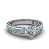 Load image into Gallery viewer, pear-shaped-antique-filigree-diamond-ring-with-ice-blue-topaz-in-14K-white-gold-FDENS3543PERGICBLTO-NL-WG_a2672118-4ca7-4064-9a06-347605c0068d