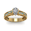 Load image into Gallery viewer, pear-shaped-antique-filigree-diamond-ring-with-ice-blue-topaz-in-14K-yellow-gold-FDENS3543PERGICBLTOANGLE5-NL-YG_f2a401ea-3252-4e8c-ae19-4e2c3dda0b6f