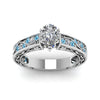 Load image into Gallery viewer, pear-shaped-antique-filigree-diamond-ring-with-ice-blue-topaz-in-950-platinum-FDENS3543PERGICBLTOANGLE5-NL-WG_06ba1a97-e271-45f9-8061-15284a513b95