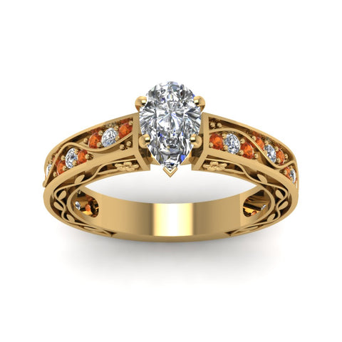 pear-shaped-antique-filigree-diamond-ring-with-orange-sapphire-in-14K-yellow-gold-FDENS3543PERGSAORANGLE5-NL-YG