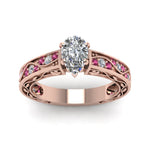 Load image into Gallery viewer, pear-shaped-antique-filigree-diamond-ring-with-pink-sapphire-in-14K-rose-gold-FDENS3543PERGSADRPIANGLE5-NL-RG_e5fe7c14-7076-48d5-a89e-f6edeba2f06b

