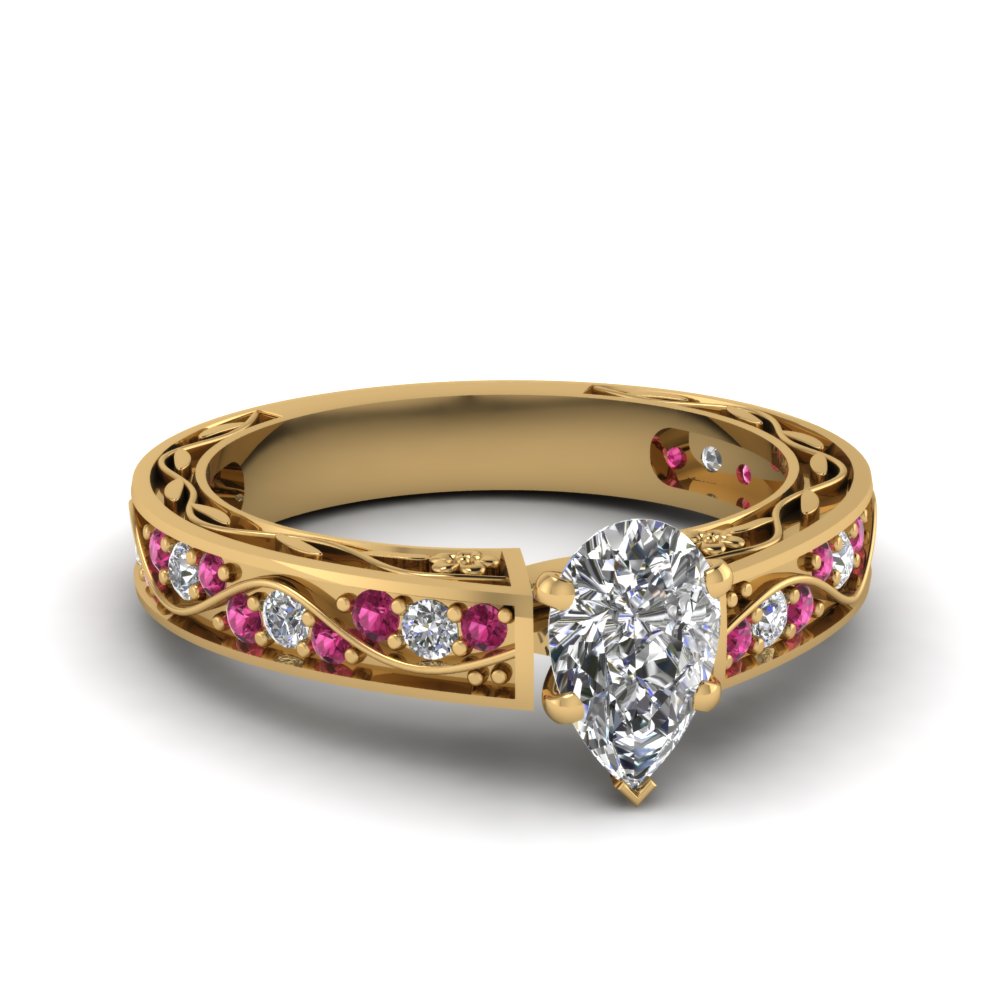 pear-shaped-antique-filigree-diamond-ring-with-pink-sapphire-in-14K-yellow-gold-FDENS3543PERGSADRPI-NL-YG
