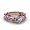 Load image into Gallery viewer, pear-shaped-antique-filigree-diamond-ring-with-violac-topaz-in-14K-rose-gold-FDENS3543PERGVITO-NL-RG_9064fb1a-052e-4a33-957b-fe4521ada0cd