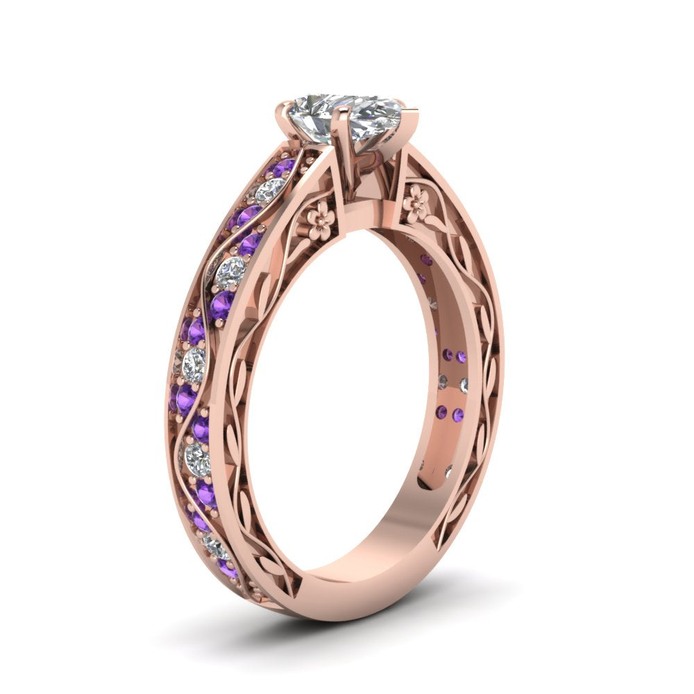pear-shaped-antique-filigree-diamond-ring-with-violac-topaz-in-14K-rose-gold-FDENS3543PERGVITOANGLE2-NL-RG
