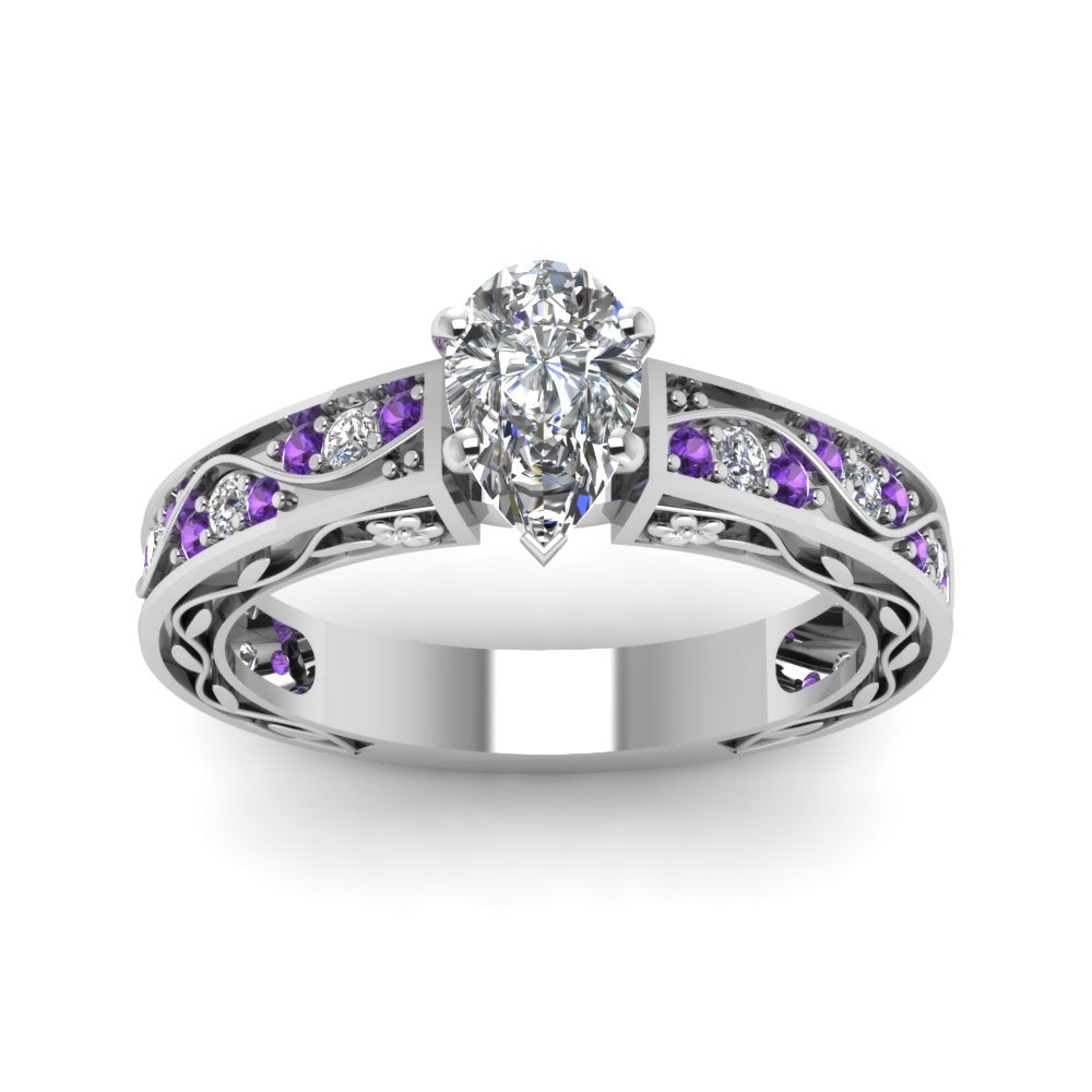 pear-shaped-antique-filigree-diamond-ring-with-violac-topaz-in-14K-white-gold-FDENS3543PERGVITOANGLE5-NL-WG