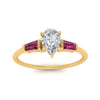 Load image into Gallery viewer, pear-shaped-bar-baguette-3-stone-pink-sapphire-engagement-ring-in-yellow-gold-FDENS100PERGSADRPIANGLE5-NL-YG