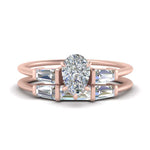 Load image into Gallery viewer, pear-shaped-bar-set-diamond-ring-with-matching-3-baguette-wedding-band-in-FDENS100PE-NL-RG
